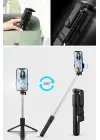 Omarı Selfie Çubuğu ile Aydınlatmalı ve Uzayabilen Tripod.