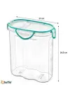 Omarı Su ve Hava Geçirmez Contalı 2,4 Litre Erzak Saklama Kabı