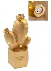 Omarı Led Işıklı Sevimli Kaktüs Dekoratif Gece Lambası Gold