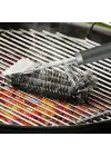 BUFFER® Mangal Izgara Temizleme Fırçası – Paslanmaz Çelik Telli, Uzun Saplı Grill Temizlik Aparatı Mangal Temizlik Fırçası