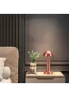 Omarı Dokunmatik Şarjlı Bronz Renk Masa Lambası LED