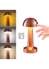 Omarı Dokunmatik Şarjlı Bronz Renk Masa Lambası LED