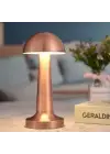 Omarı Dokunmatik Şarjlı Bronz Renk Masa Lambası LED