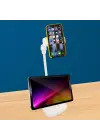 Omarı Pratik Masa Üstü Telefon Tutucu Standı Beyaz