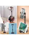 Omarı Masa Üstü Tablet ve Telefon Tutucu Stand - Siyah