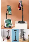 Omarı Masa Üstü Tablet ve Telefon Tutucu Stand - Siyah