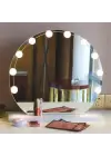 Omarı Nostalji Hollywood Tarzı LED Işıklı Makyaj Masası Aynası