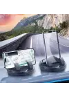 BUFFER® Numaratörlü Güçlü Yapışkanlı 360 Derece Dönebilen Su Geçirmez Araç İçi Telefon Tutucu Plastik Aparat