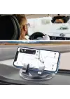 BUFFER® Numaratörlü Güçlü Yapışkanlı 360 Derece Dönebilen Su Geçirmez Araç İçi Telefon Tutucu Plastik Aparat