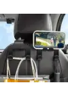 BUFFER® Oto Koltuk Arkası Düzenleyici Organizer Askılıklı Telefon,Tablet Tutucu