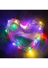 Omarı Renkli Peri Led Işık Dekoratif Aydınlatma 5 Metre RGB Led