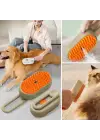 BUFFER®  Saplı Su Püskürtmeli Kedi Köpek Fırçası Masaj Etkili Tüy Toplama Tarağı