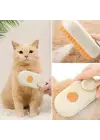 BUFFER®  Saplı Su Püskürtmeli Kedi Köpek Fırçası Masaj Etkili Tüy Toplama Tarağı