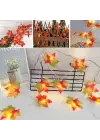 BUFFER® Sonbahar Konseptli Dekoratif Yaprak Desenli Şerit Led Gece Lamabası