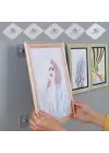 BUFFER® Süper Güçlü Çerçeve Askısı Pin Delgisiz Vidalı Tırnak Kanca Yapışkanlı Raf Tutucu Askı 5li