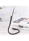 Omarı Dokunmatik USB Girişli 14 Ledli Masa Lambası Siyah