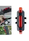BUFFER® Usb Şarj Edilebilir Parlak Bisiklet Led Lamba Su Geçirmez Güvenlik Uyarı Arka Lamba Işığı