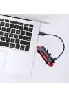 BUFFER® Usb Şarj Edilebilir Parlak Bisiklet Led Lamba Su Geçirmez Güvenlik Uyarı Arka Lamba Işığı