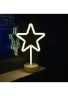 BUFFER® Yıldız Tasarımlı Neon Led Masa Ve Gece Lambası Dekoratif Işık