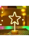 BUFFER® Yıldız Tasarımlı Neon Led Masa Ve Gece Lambası Dekoratif Işık