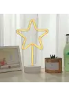 BUFFER® Yıldız Tasarımlı Neon Led Masa Ve Gece Lambası Dekoratif Işık