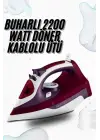 Buharlı Kablolu Ütü 2200 Watt Kireçlenme Önleyici Şok Buharlı