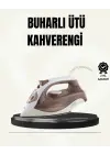 Buharlı Ütü 2200w Seramik Taban 300 Ml Kahverengi Dikey Ütüleme