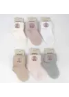 Bukre Aks Kız Bebek Soket Çorap K46292 Asorti