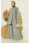 Çağla Yeşili Tunik Pantolon Alt Üst Takım 6663