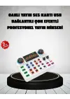 Canlı Yayın Ve Karaoke İçin Profesyonel Ses Kartı Bluetooth Destekli