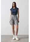 Cargo Cepli Şort - Gri