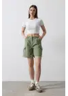 Cargo Cepli Şort - Haki