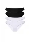 Çarpıcı 4 Adet Kadın Slip Külot Seti