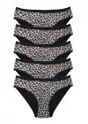 Çarpıcı Leopar Desenli Kadın Slip Külot