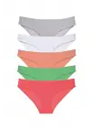 Çarpıcı Likralı Kadın Slip Külot Seti