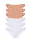 Çarpıcı Likralı Kadın Slip Külot Seti