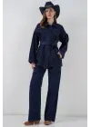 Ceket Pantolon Kot İkili Takım 30059 - Lacivert