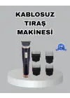 Çelik Bıçaklı Unisex Şarjlı Tıraş Makinesi – Sessiz Motor, Kablosuz Ve Ayarlanabilir