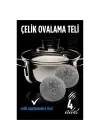 Çelik Bulaşık Ovalama Teli 4 Adet