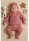 Cepli Çizgili 5li % 100 Pamuk Hastane Çıkış Seti