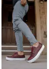 Çarpıcı Erkek Ayakkabı Bordo