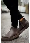 Omarı Kahve Renkli Erkek Bot - Stylish ve Dayanıklı Tasarım