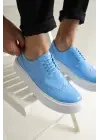 Omarı Mavi Renkli Erkek Ayakkabı - Pratik Değişim Fırsatı