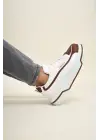 Omarı Taba ve Beyaz Renkli Erkek Ayakkabısı