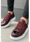 Omarı Şık ve Modern Erkek Bordo Ayakkabı