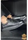 Omarı Klasik Siyah Deri Erkek Ayakkabı