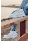 Omarı Sporcu Tarzı Beyaz Roma Erkek Botu