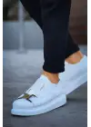 Omarı Elegan ve Şık Beyaz Erkek Ayakkabı