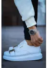 Omarı Elegan ve Şık Beyaz Erkek Ayakkabı