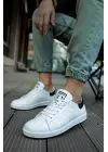 Omarı Hafif ve Dayanıklı Tenis Ayakkabısı Beyaz/Siyah